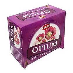 Opium Incense Cones and Cone Incense Burner Bundle