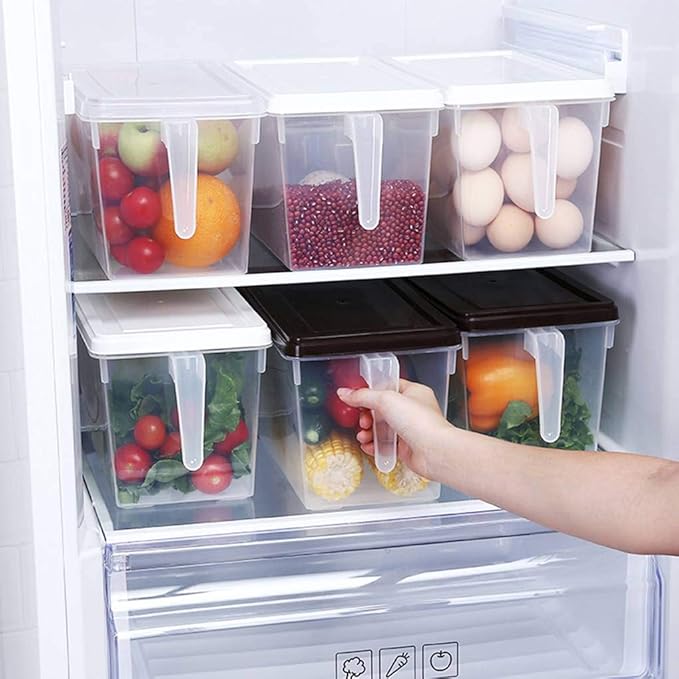 Lidahaotin Cocina PP Transparente Caja de almacenaje Granos judías ...