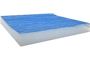 wioboy Paint Booth Exhaust Filter Pad, 24" x 24" (50/case) 18 Gram Heavy Duty Fiberglass Paint Arrestor for Spray Booth