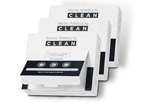 PUPUPE Disposable Face Towels XL,7.9" x 9.4" Large Face Towelettes Disposable,100% Viscose Fiber Extra Thick Soft Dry Wipes For Sensitive Skin,Makeup Remover,Face's Wipes,3 Travel Pack Faces Towel,30 Count