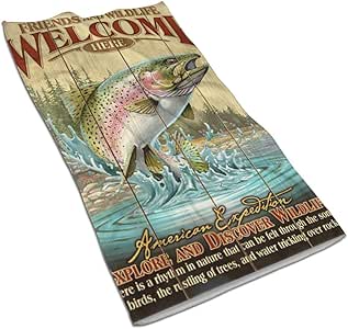 DJNGN Bienvenido a Fishing Toalla de Cocina de Microfibra para Uso