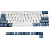 Happy Balls 60% Keycaps Backlit PBT Keycap Set Doubleshot Cherry MX Key Caps OEM Profile Translucent with Keycap Puller for U