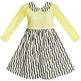 Sunny Fashion Girls Dress Lace Collar Princess Elegant Birthday Party Size 4-12