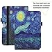 Infiland Transformer Mini T102HA Case, Premium PU Leather Portfolio Stand Cover Case for 10.1 Inch Transformer Mini T102HA-D4-GR 2 in 1 Touchscreen Laptop- Starry Night