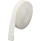 Zorfeter Heavy Duty 1 Inch Natural Cotton Webbing, 12 Yards | Bulk Lengths, For DIY Crafts, Tote Bag Handles, Cloth Belts, Rug Binding &amp; Home Decor