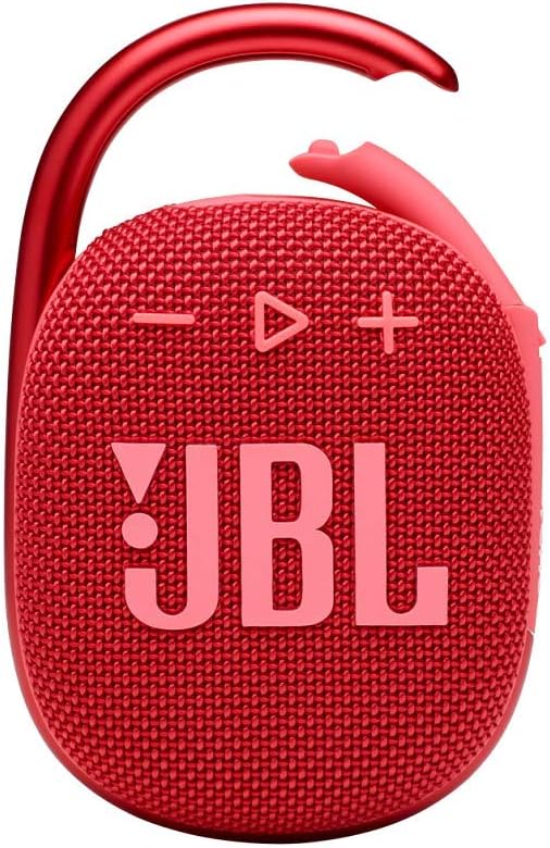 JBL Clip 4 - Bluetooth Portable Speaker with Integrated Carabiner, Waterproof and Dustproof, in Red - Image 3