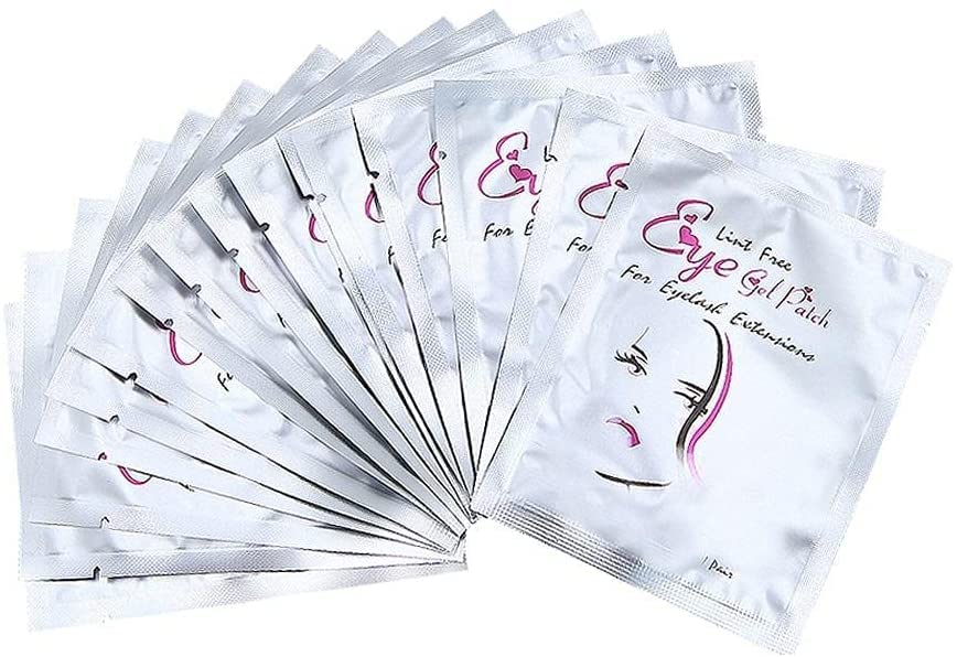 Eye Gel Pads - 50 Pairs of Eyelash Lash Extension Under Eye Gel Pads Lint Eye Patches, Beauty Mask Tool Makeup for Pro Salon and Individual