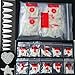 False Nails Tips Set: 500PCS Natural Acrylic Stiletto Fake Nails + 5PCS Nail Dotting Pen Tool + 1PC Cuticle Pusher + Cuticle Nipper + Nail File Buffer+ 4 Sheets Nail Stickers Decals (AAB004A)