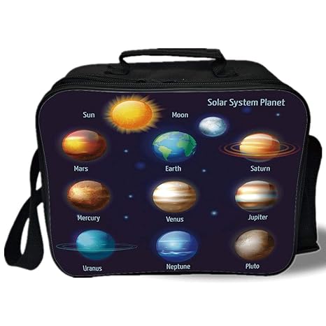Amazoncom Educational 3d Print Insulated Lunch Bag Solar