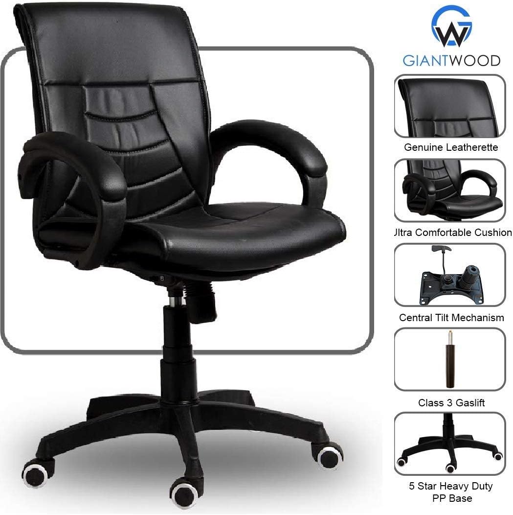 Giantwood ABEL Medium Back Manager Staff Executive Revolving Office Chair