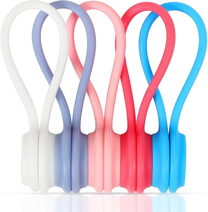 Headphone Cable Clips, Adjustable, Reusable and Multipurpose