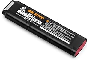 melasta 2/3N 6S 7.2V Battery for CYMA 500mAh Ni-MH Airsoft Battery for AEP CM030 CM121 CM122 CM123 CM125 CM126 CM127 Marui 18C P8 AEG M81 M84,& TM