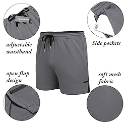 COOFANDY 5 Inch Running Shorts Men Quick Dry Gym