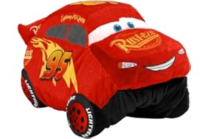 Pillow Pets Disney Pixar Cars 3, Lightning Mcqueen, 16" Stuffed Plush Toy, Red