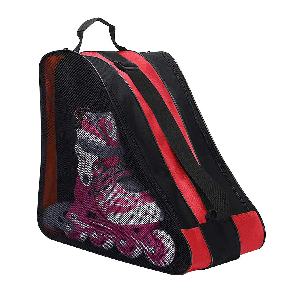 FakeFace Kids Water-Proof Standard Roller Skate Bag Portable Inline Skate Ice Skate Single Shoulder Carry Bag Skate Shoes Carrier Storage Bag Sports Skating Tote Bag for Boys Girls