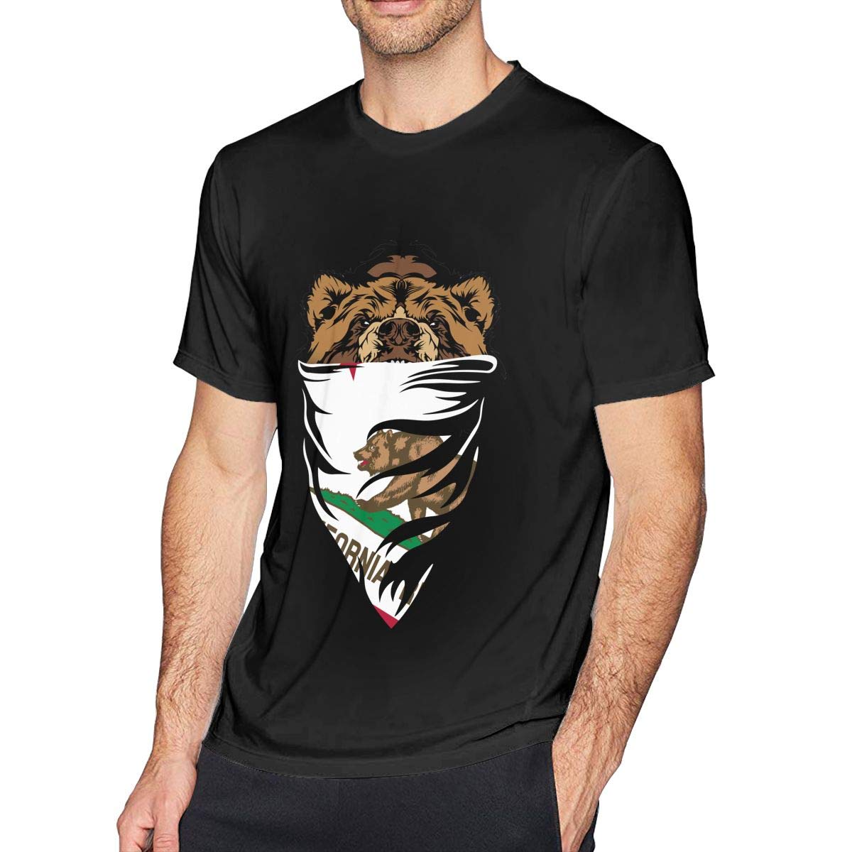 Do The Man California Surf Bear S Crew Neck Short Sleeve Humor Tees T Shirt