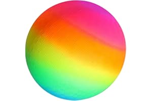 YNHFIFI Playground Ball, 8.5 Inch Rainbow Kickball for Kids Adults Indoor & Outdoor Dodgeball Handball Four Square Ball Schoo