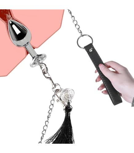 Amazon.com: Anal Butt Plug Stainless Steel Leash Chain Anal Plug with Bells  Stimulate Butt Massage SM Adult Erotic G-Spot Toys(Round Red-S) : Health &  Household