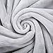 Fleece Blankets for The Bed Extra Soft Brush Fabric Super Warm Sofa Blanket (Throw-50X61inch,Grey)