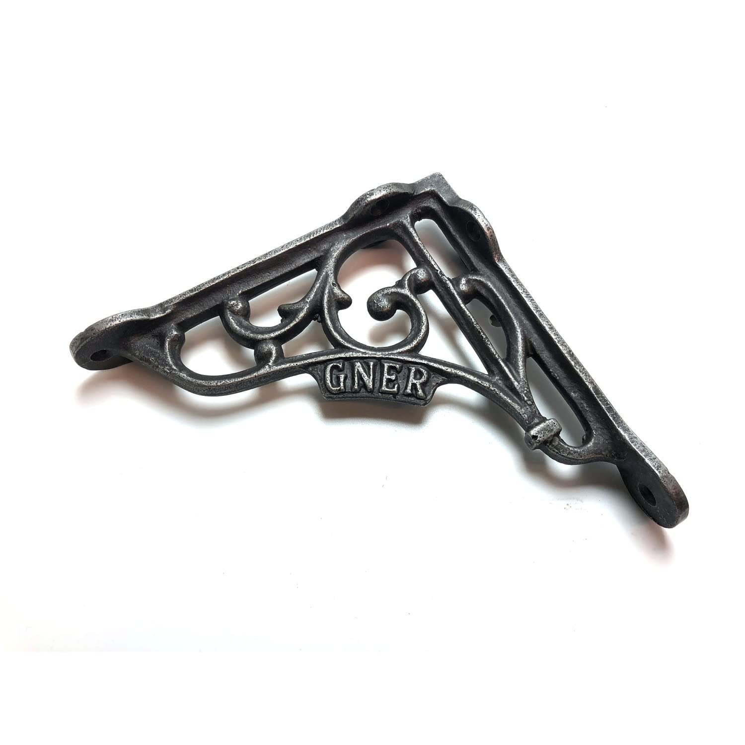 Wonderful Cast Iron Wall Shelf Brackets from a Steam Railway Carriage (1Pair)