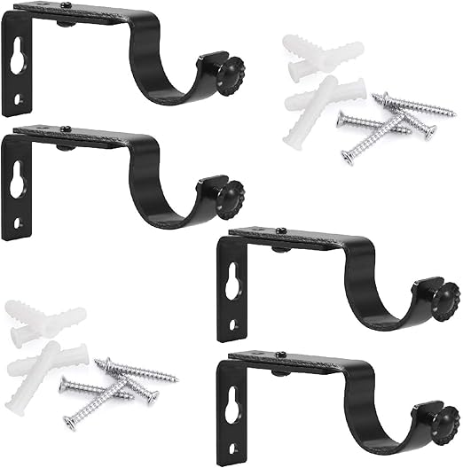 Amazon Com Anndason Heavy Duty Adjustable Curtain Rod Brackets