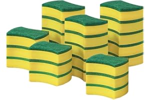 Codian 24 Pack Kitchen Cleaning Sponges Heavy Duty Scrub Sponges for Grease & Stains, High-Density Durable Dishwashing Scrubb