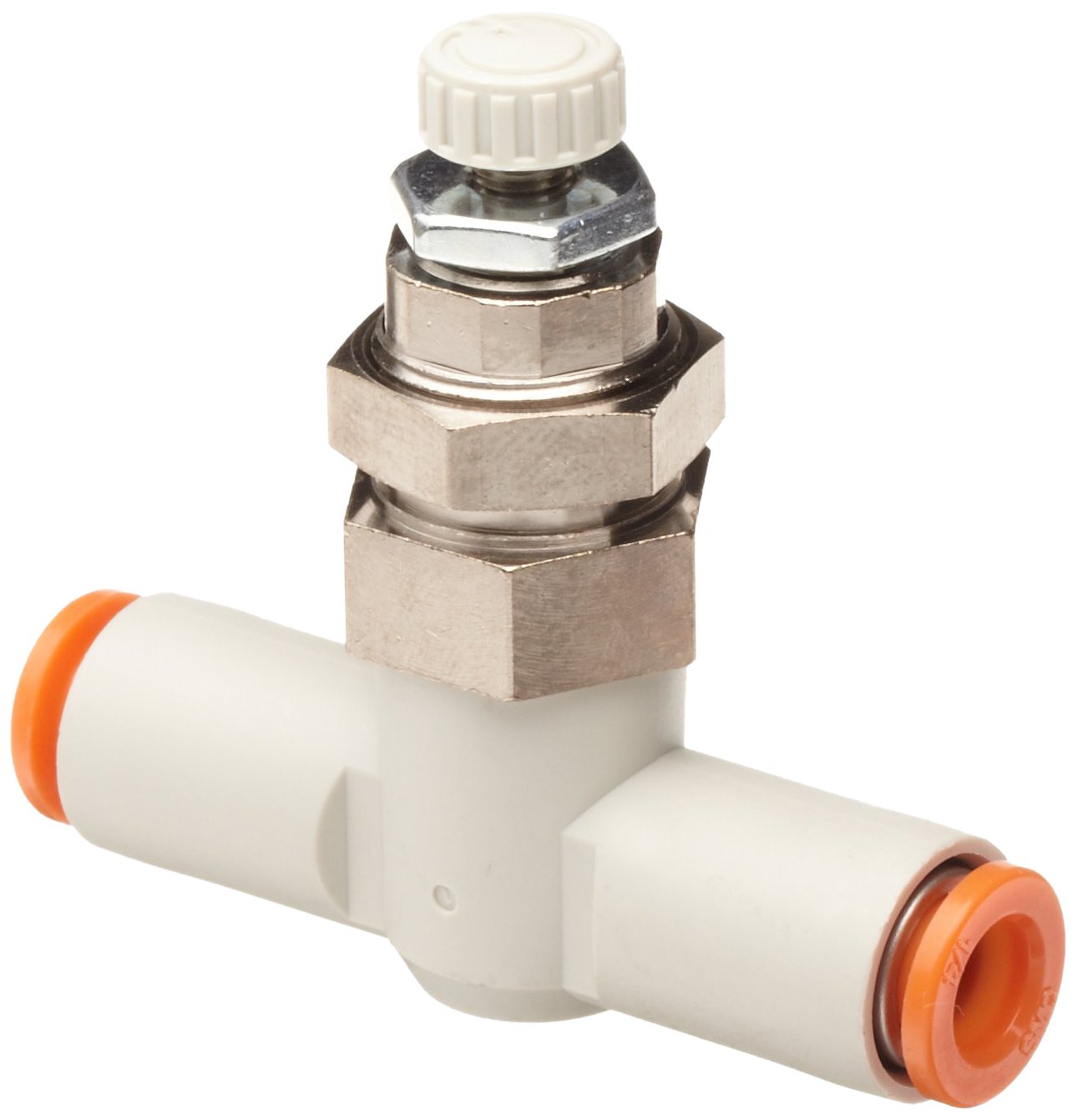 Galleon SMC AS4001F133 Air Flow Control Valve With PushtoConnect Fitting, PBT & Nickel