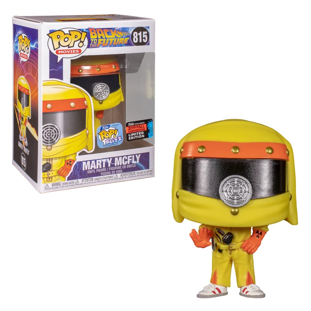 Funko Pop! Movies: Back to the Future - Marty McFly (Anti-Radiation Suit NYCC 2019 Exclusive) #815