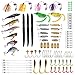 Fishing Lures Baits Tackle, BEST BASS Fishing Lures Including Crankbaits, Spinnerbaits, Plastic worms, Jigs, Topwater Lures , Tackle Box and More Fishing Gear Lures Kit Set ...