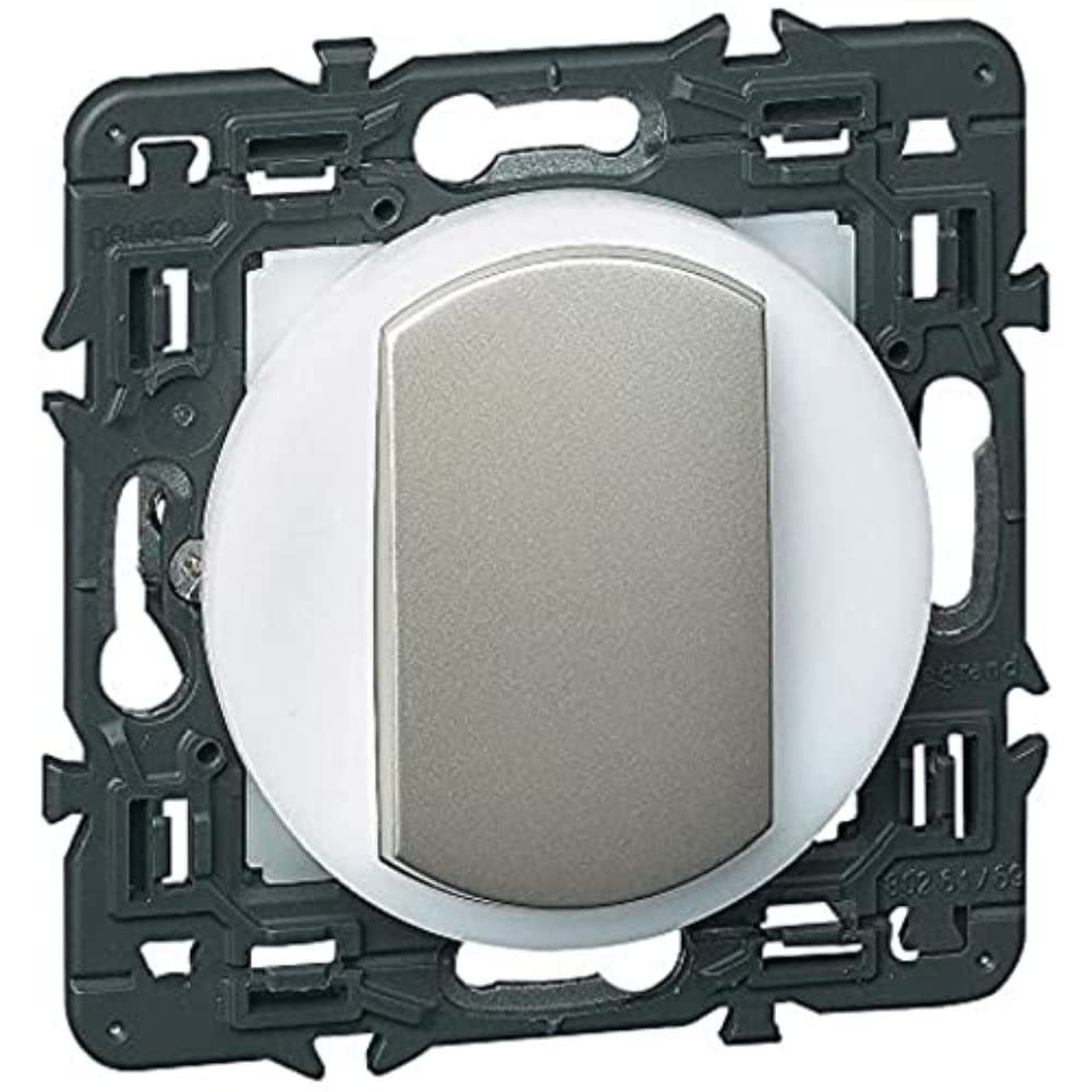 Legrand Celiane leg99769 with Crown Light Switch or Two-Way Switch for Assembly Titanium
