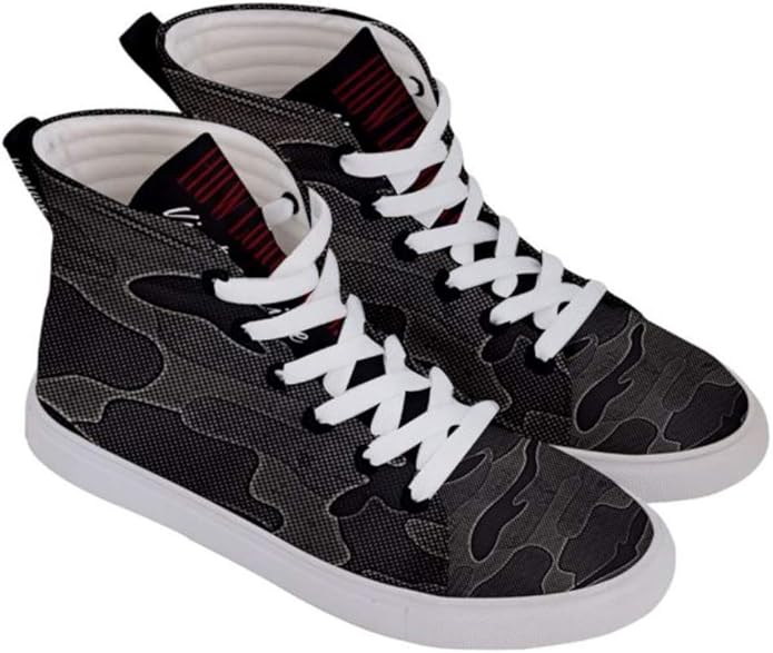 mens designer black high top sneakers