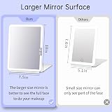 FUNTOUCH Lighted Makeup Mirror 10X Magnifying, 3 Colors, Travel Friendly view 3
