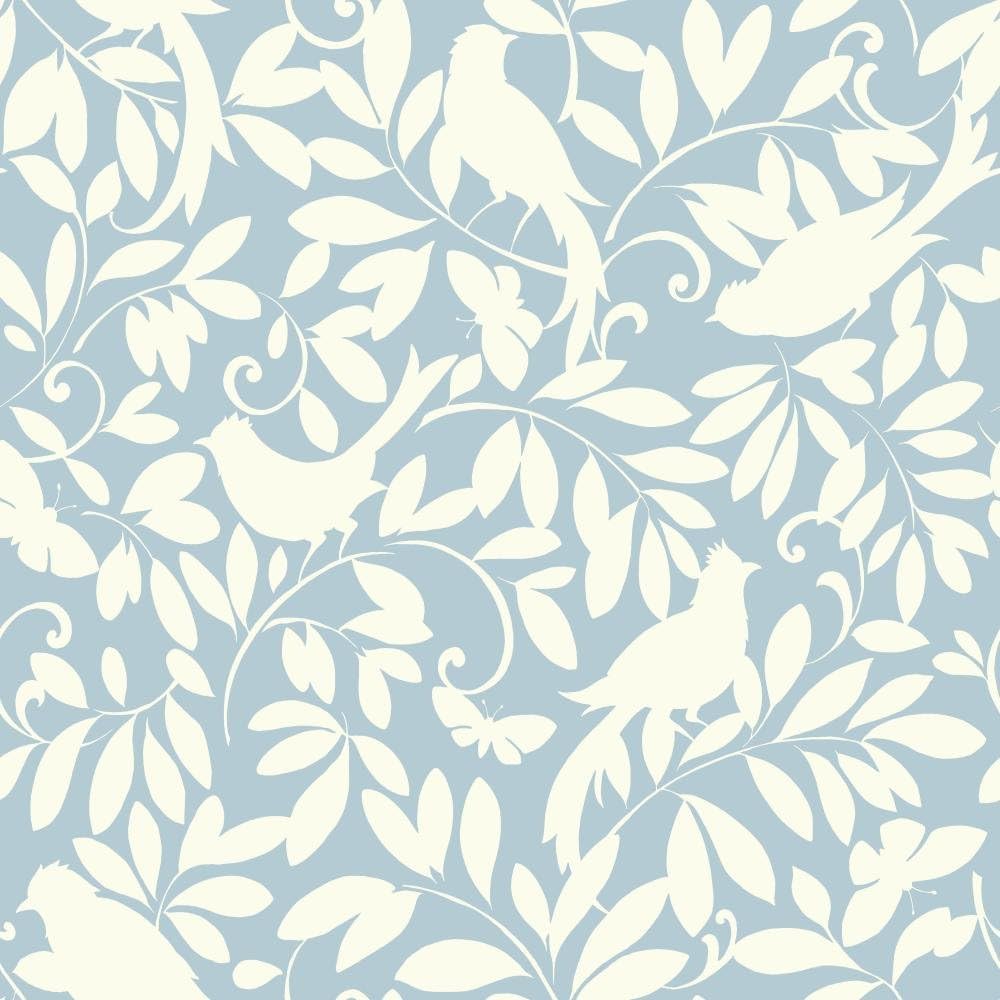 York Wallcoverings Waverly Cottage Birdsong Removable Wallpaper