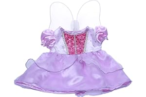 STUFFEMS TOY SHOP Purple Cinderella Dress w/Wings Teddy Bear Clothes Fits Most 14"-18" Build-a-bear and Make Your Own Stuffed Animals