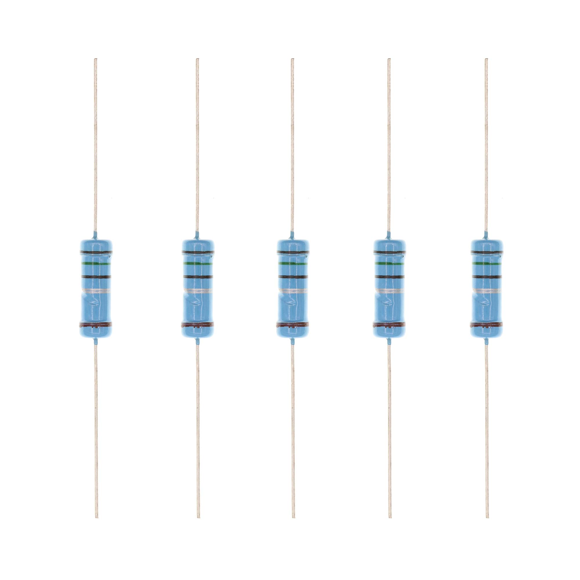 HUABAN 20PCS 3W 3 Watts 0R5 0.5 Ohm 1% Metal Film Resistor