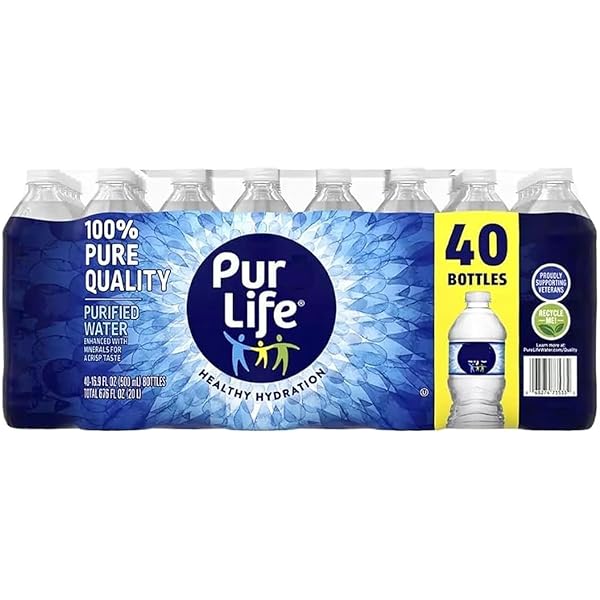 Amazon.com: Pure Life Purified Mineral Water 16.9 oz. / 40 count