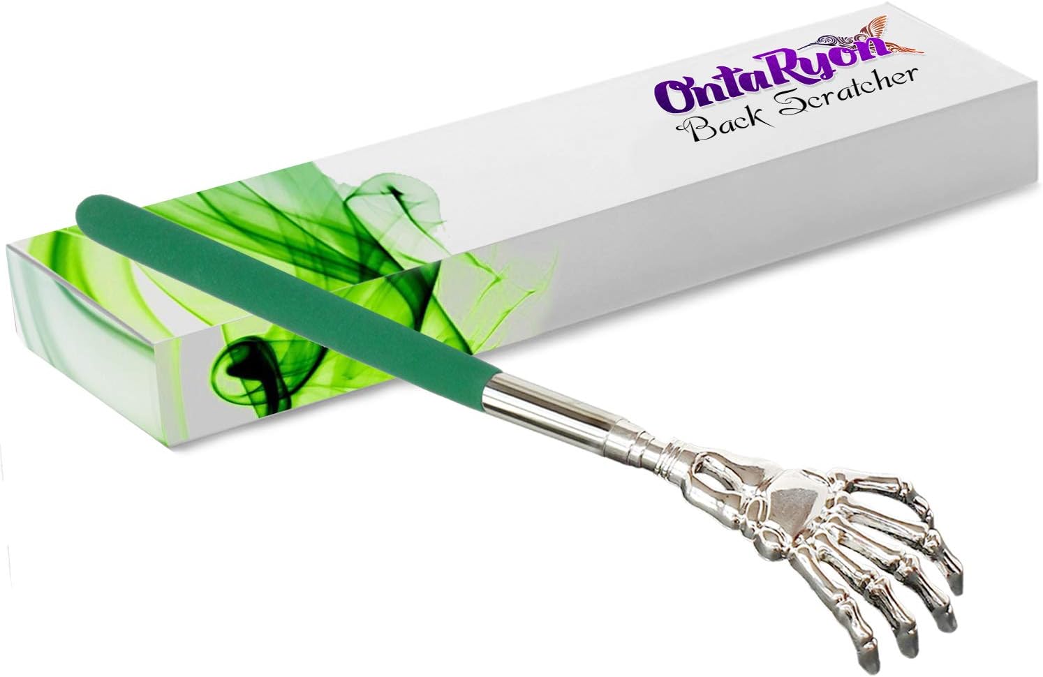 OntaRyon Telescopic Back Scratcher, Green