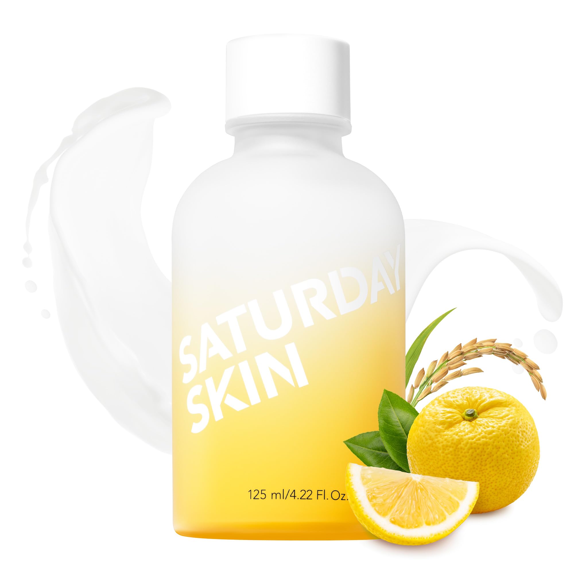 Saturday Skin Yuzu Vitamin C Bright Toner for Dryness Dullness Face Brightening Hydrate Tone Glow Niacinamide Smooth Skin Facial Water Korean Skincare Ideal for All Skin Type
