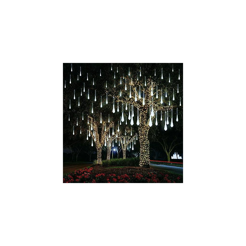 AKNMSOY LED Meteor Shower Lights,Falling Rain Drop Lights,Icicle Lights