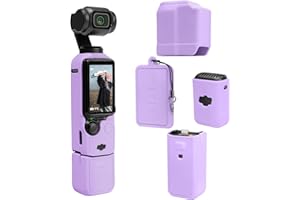 TYUANDOUER Pocket 3 Case, Soft Silicone Protective Case Compatible with DJI Osmo Pocket 3 Creator Combo, Lightweight Osmo Scr
