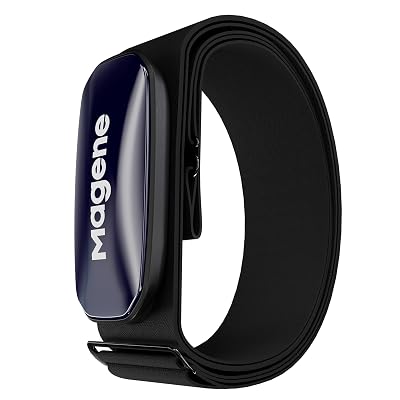 Magene H613 Heart Rate Monitor Chest Strap with Precise Tracking, Bluetooth & ANT+ Connectivity, 17h Offline Storage, IPX7 Waterproof, Multi-Color Heart Rate Zone Indicator for Cycling, Running, Yoga
