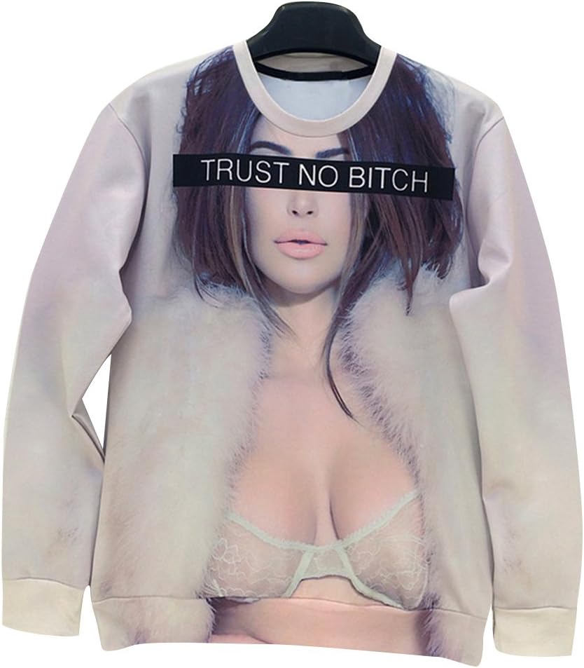 Unisex Swag 3D Sweater Kim Kardashian Sweatshirt T Shirts (M)