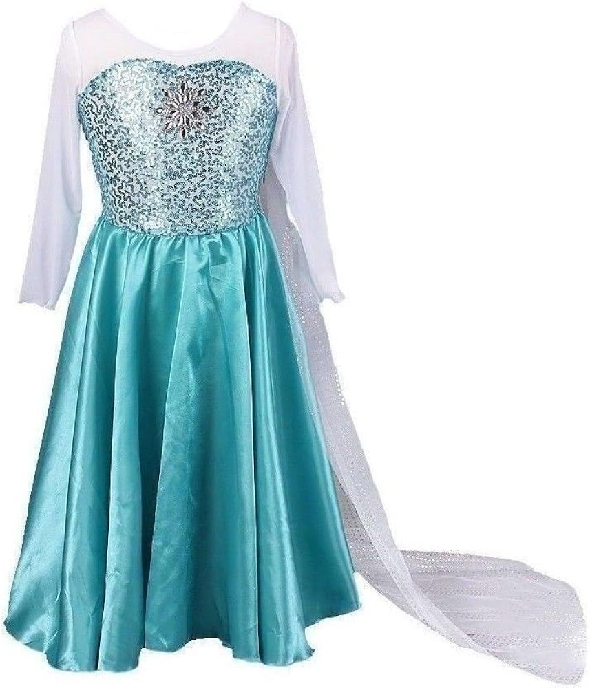elsa dress with train