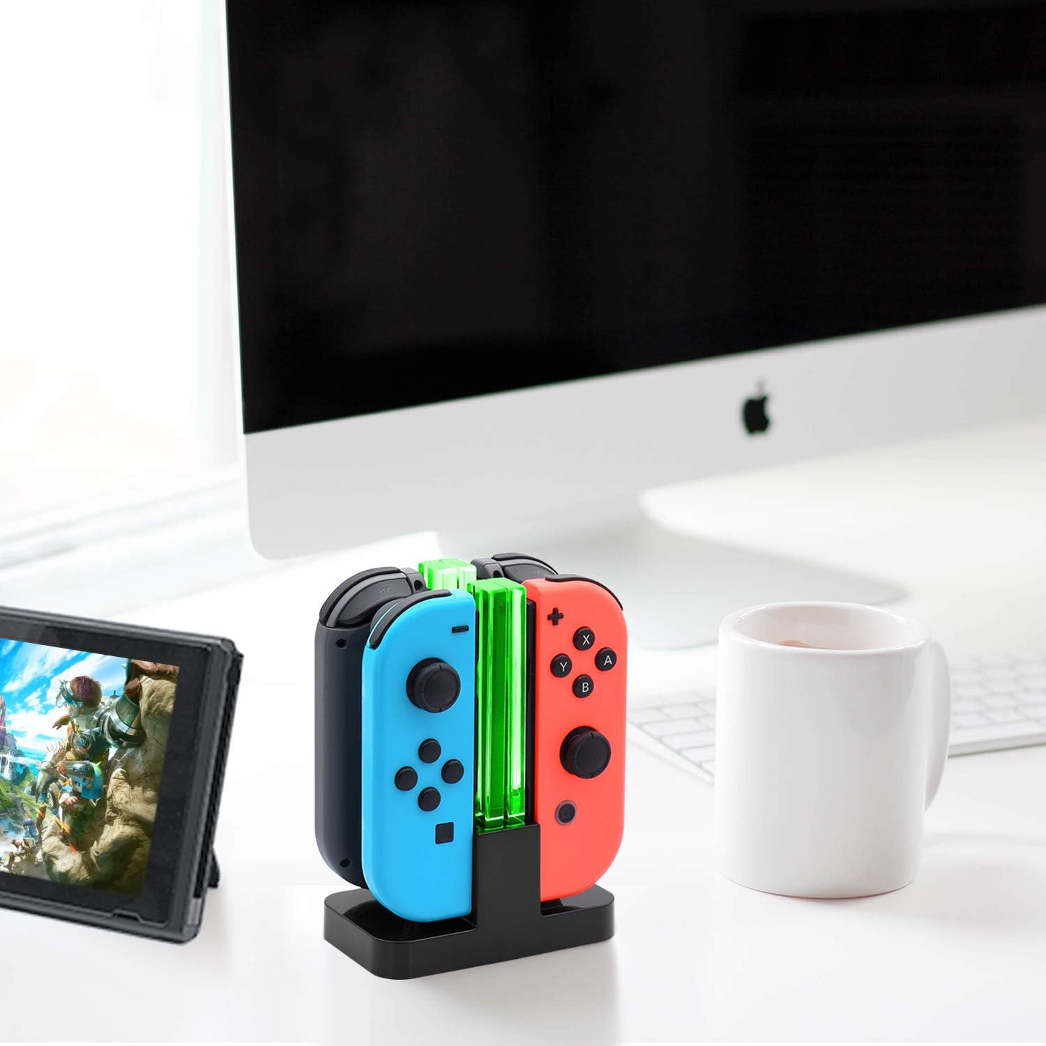Charging Dock for Nintendo Switch Joy-Con,Charging Station for Nintendo Switch with a USB Type-C Charging Cord: Electronics