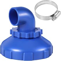 Buse De Retour Pivotante 360° Pour Piscine Intex - En ABS Bleu, Avec Collier De Serrage - Améliore La Circulation De L'eau - 6
