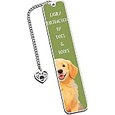 Gifts for Golden Retriever Owners, Golden Retriever Gifts, Dog Bookmarks for Dog Lovers Women Men, Cute Bookmarks for Book Lovers Kids Easter Basket Stuffers for Women Men