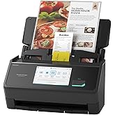 ScanSnap iX2500 Wireless or USB High-Speed Cloud Enabled Document, Photo & Receipt Scanner with Large 5" Touchscreen and 100 