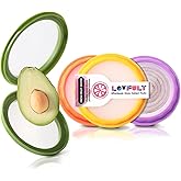 Lovfult Onion Storage and Avocado Saver - 4-Piece Set Silicone Fruit Storage Box, Multifunctional and Perfect for Lemons, Cheese, Tomatoes, Potatoes, Garlic
