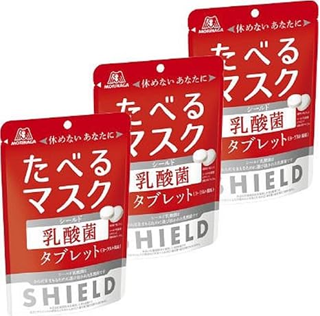 Amazon 森永製菓 たべるマスク シールド乳酸菌タブレット 33gx3袋 森永製菓 駄菓子 通販