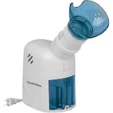 HealthWise Steam Inhaler Respiratory Vapor Therapy | Soothing Steam for Sinus, Congestion &amp; Cough Comfort, Facial Steamer, Includes Mask